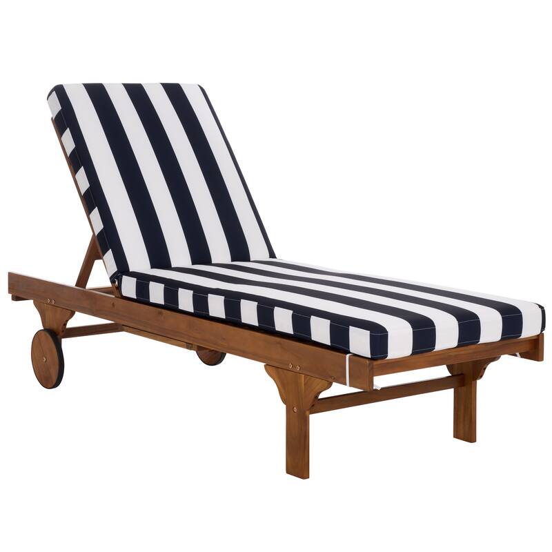 SAFAVIEH Iyanna Lounge Chair - 25 In. W x 80 In. D x 17-42 In. H - 25"W x 80"D x 17-42"H