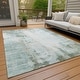 preview thumbnail 27 of 84, Machine Washable Indoor/Outdoor Abstract Solid Chantille Rug Sage - 10' x 14'