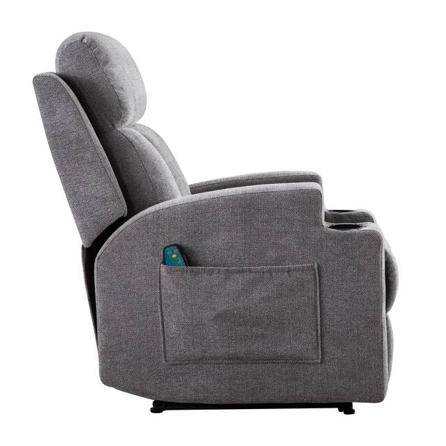 Massage Recliner Chair with Heat and Vibration Manual Sofa