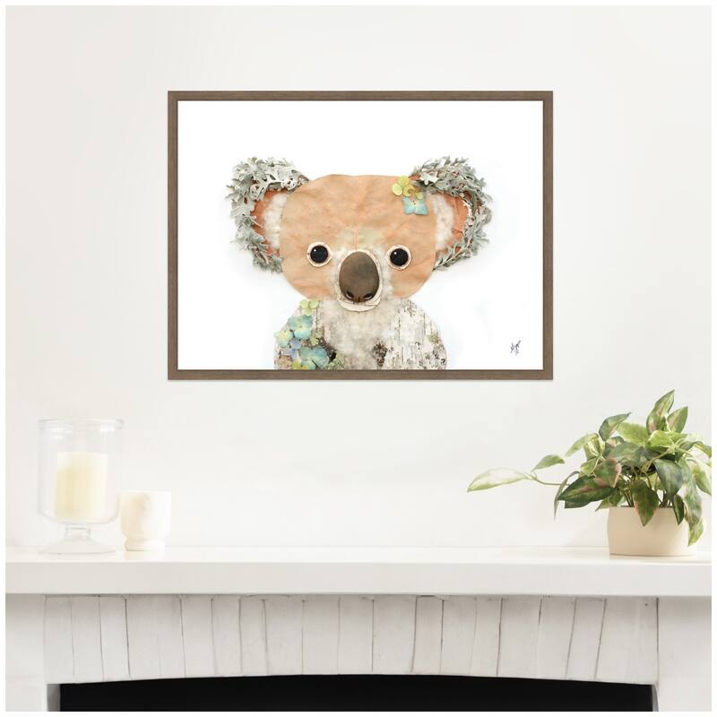 Kate and Laurel Koala by Madeline Jeppesen Framed Canvas Wall Art Print