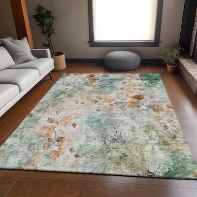 Premium Washable Super Soft Modern Floral Mayfield Rug