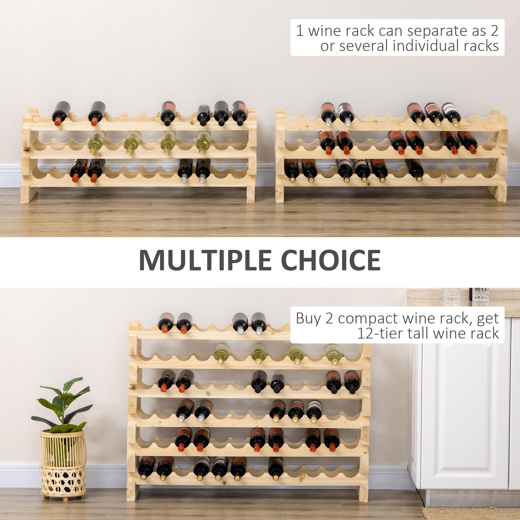 Wine racks store for pantry