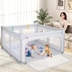 preview thumbnail 4 of 27, Honeyjoy Large Baby Playpen 50" x 50"/59" x 59" with Zipper Gate 50