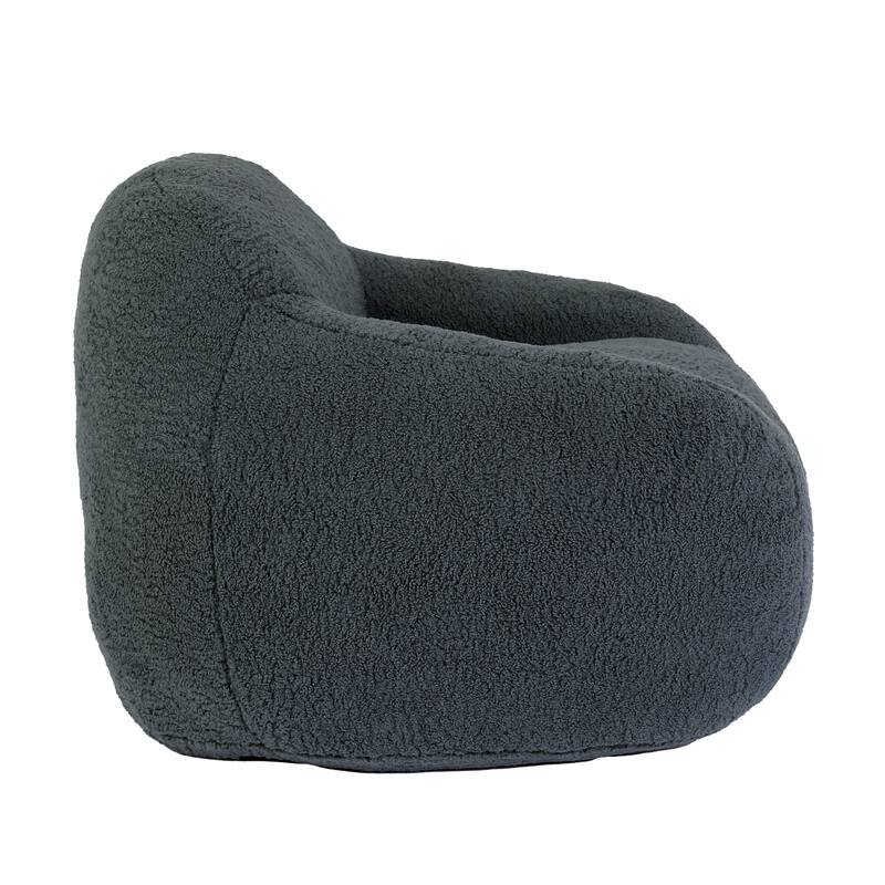 Oversized Memory Foam Bean Bag Chair Lazy Sofa with Armrests and Thick Backrest for Living Room Bedroom