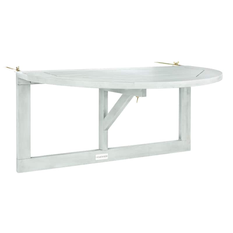 SAFAVIEH Outdoor Elle Balcony Hanging Half Table - 17Wx28Dx13H
