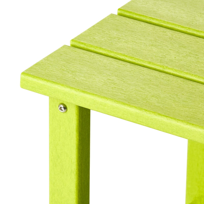Polytrends Laguna Hdpe All Weather Outdoor Patio Square Side Table