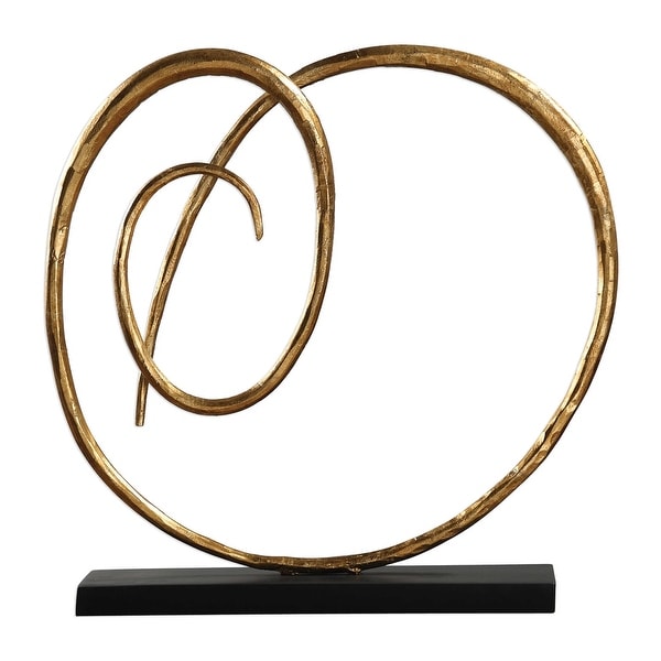 19” Oma Twisted Gold Sculpture - N/A