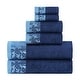 preview thumbnail 48 of 69, Superior Wisteria Cotton Floral Jacquard 6 Piece Bathroom Towel Set