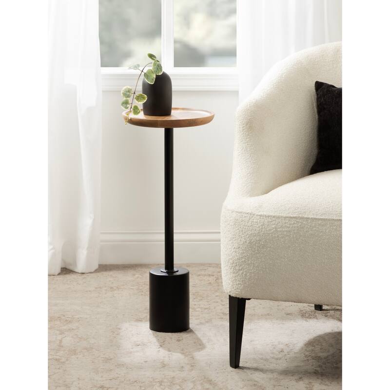 Kate and Laurel Xyler Wood and Metal Drink Table
