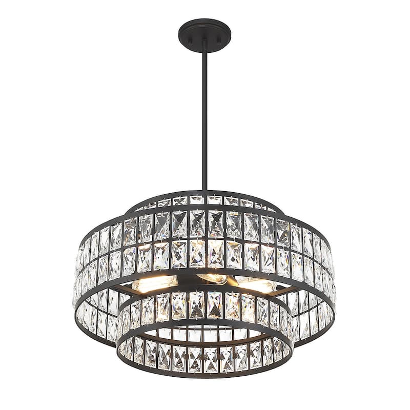 Savoy House 7-9046-4 Renzo 4 Light 22" Wide Crystal Waterfall