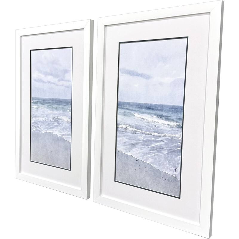 Paragon Tranquil Ocean Framed Art - Set of 2