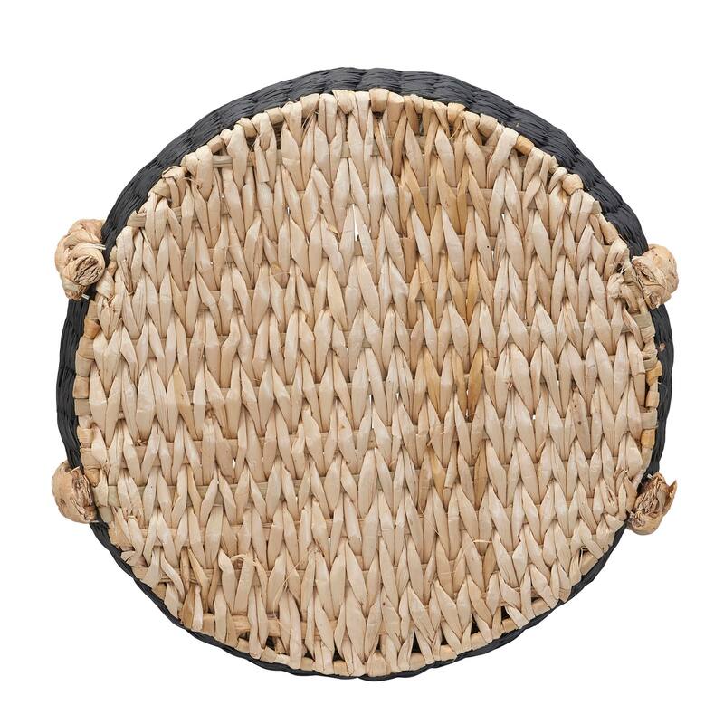 Household Essentials Cattail and Paper Terra Basket - 13.8"L x 13.8"W x 13.8"H