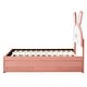 preview thumbnail 16 of 46, Upholstered platform bed with headboard with shelves and drawers