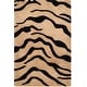 preview thumbnail 4 of 6, SAFAVIEH Handmade Soho Demetrina Tiger N.Z. Wool Rug 2' x 3' - Gold/Black - Rectangle