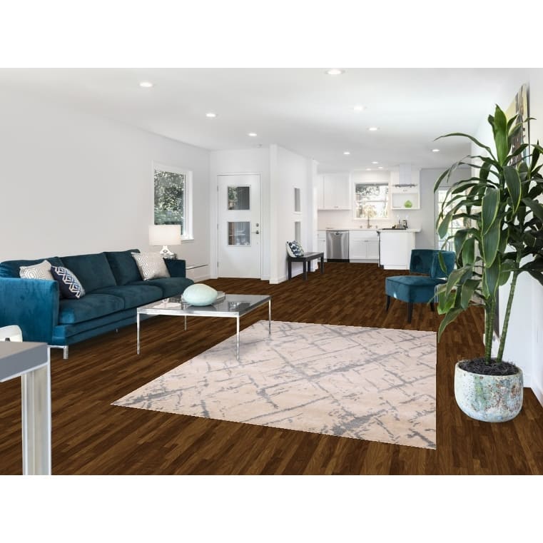 Abstract Modern Area Rug Hand-Knotted Wool Carpet - 5'3"x 7'7"
