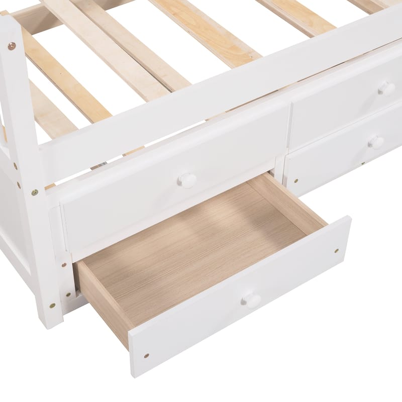 Daybed with Trundle and Drawers Twin Size