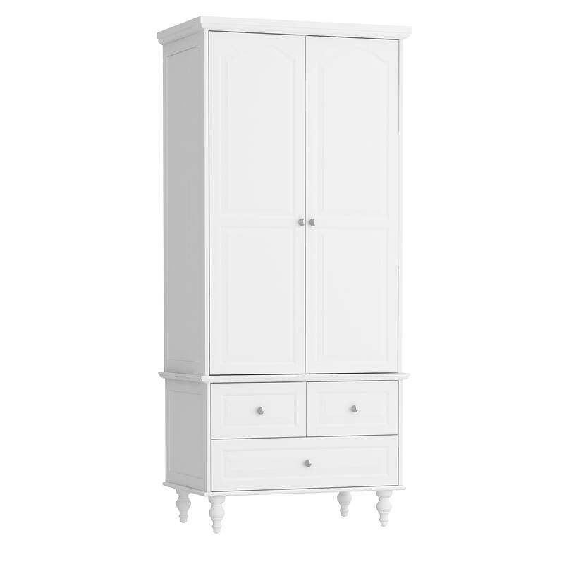 Armoire Wardrobe Closet Adjustable Shelves Closet Wardrobe Cabinet