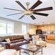 preview thumbnail 75 of 118, 20"/24"/72" Oaks Aura Cotti Low Profile Dimmable Smart Ceiling Fan with Lights 6-Speed Flush Mount Modern Remote