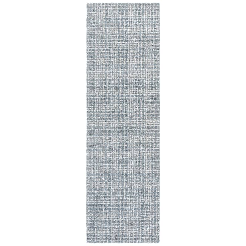 SAFAVIEH Handmade Renewal Martje Rug - 2'3" x 8' Runner - Blue/Ivory