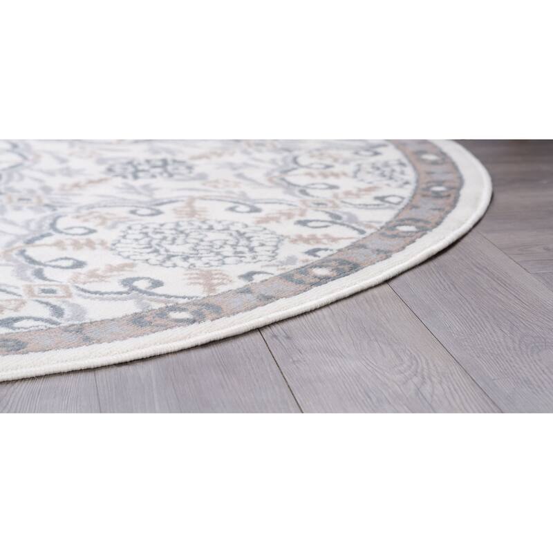 Hamilton Traditional Damask Indoor Area Rug