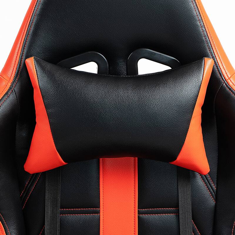 AVAWING Gaming Chair PU Leather Office Chair with Footrest
