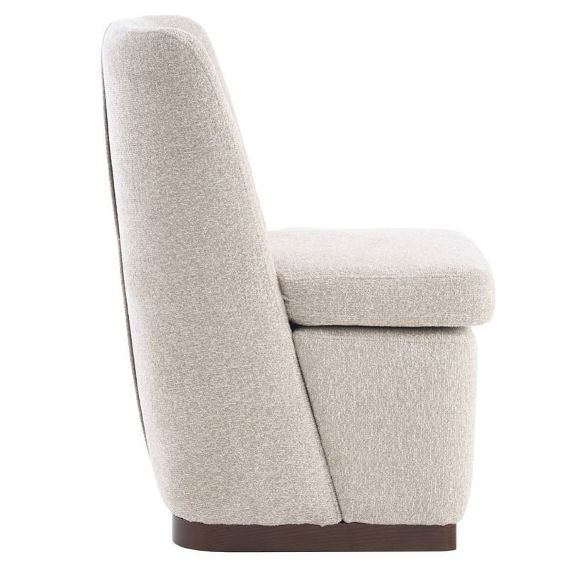 Modern Accent Chair Set of 4, Armless Chairs for Dining Room, Living Room, Bedroom