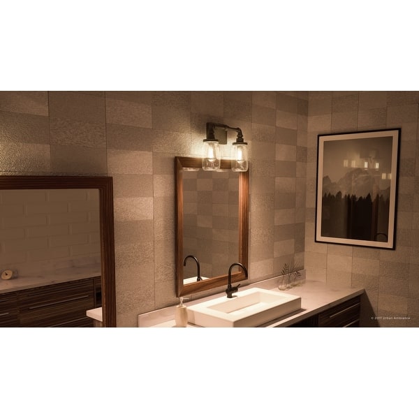 Shop Luxury Industrial Bathroom Light 11 H X 14 W With Shabby