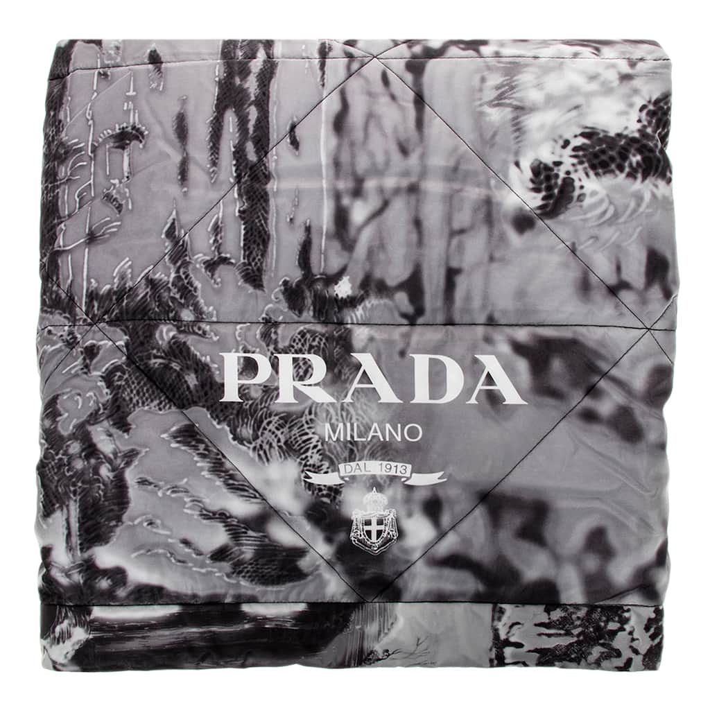 Prada Re-Nylon Printed Blanket with Carry Bag