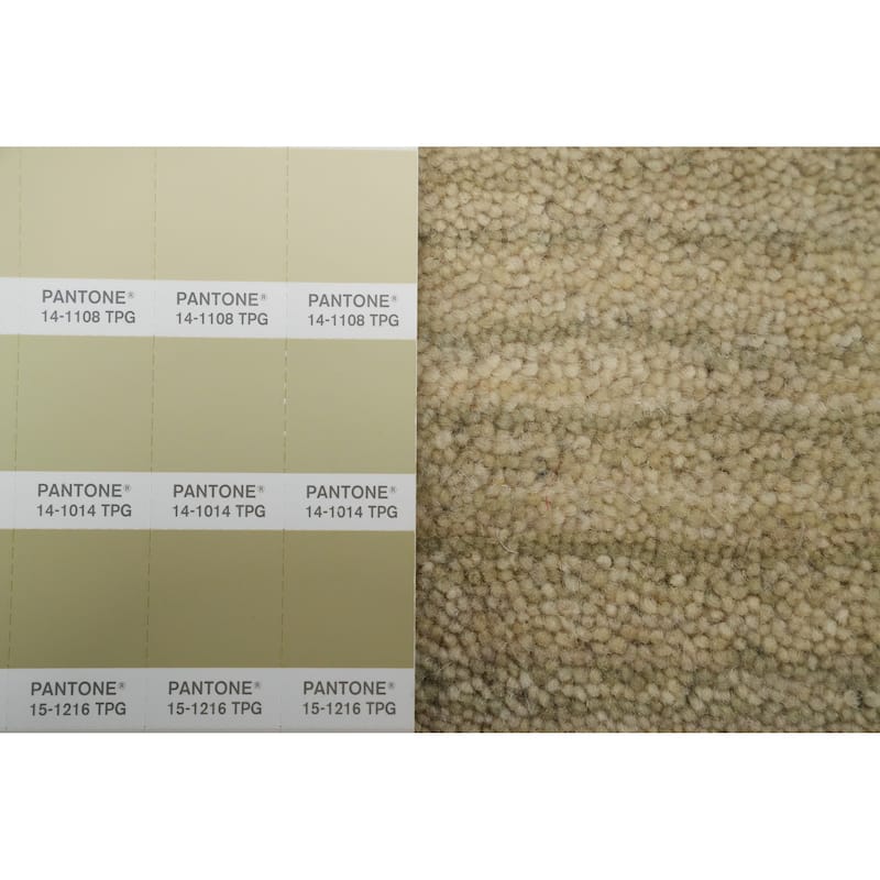Hand Knotted Oriental 100% Wool Carpet Tribal Animal Pictorial Beige & Ivories Gabbeh Area Rug - 11' 8'' X 4' 11''