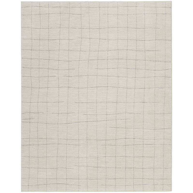 HomeRoots Abstract Scandinavian Rectangle Area Rug