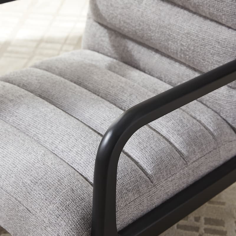 Accent Chair,Upholstered Reading Armchair with Solid Wood Frame