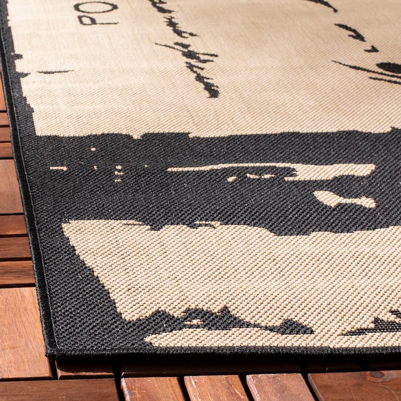 SAFAVIEH Courtyard Dotty Indoor/ Outdoor Waterproof Patio Backyard Rug