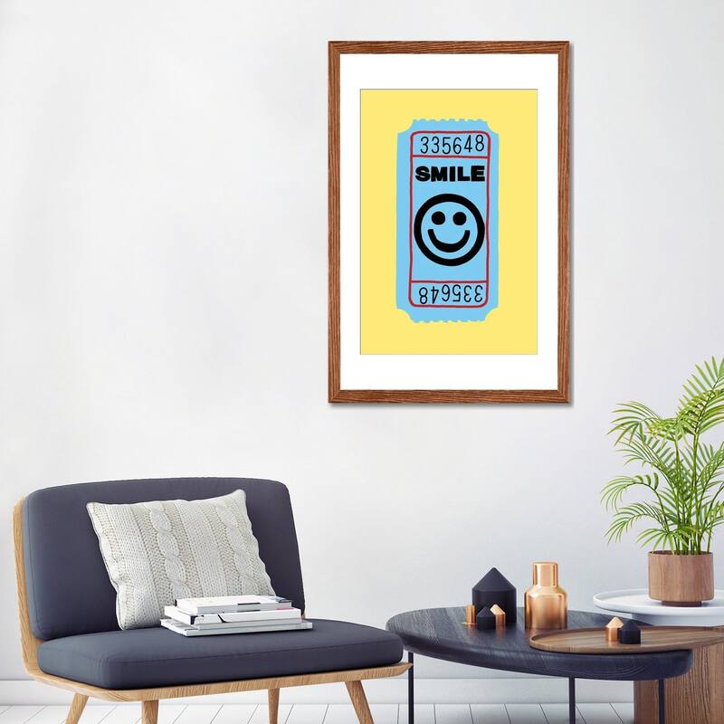 iCanvas "Smile Ticket" by Jaymie Metz