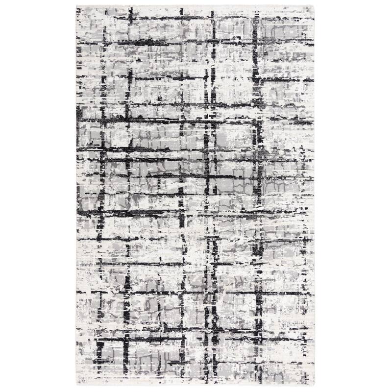 Alora Decor Aurora Transitional Black/Ivory Wool/Tencel Area Rug