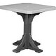 preview thumbnail 31 of 43, Poly Lumber Square Table Bar Height - Dove Grey & Slate