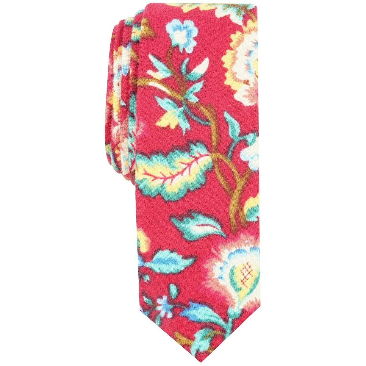 Original Penguin Mens Andras Skinny Floral Neck Tie Accessory