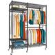 Heavy Duty Clothes Rack with Wheels, 650LBS Rolling Clothes Racks for ...