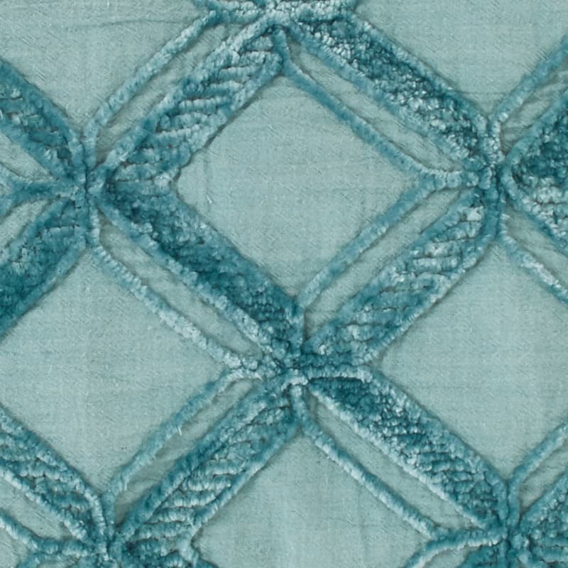 Tommy Bahama Island Essentials Chenille Diamond Blue Throw Pillow