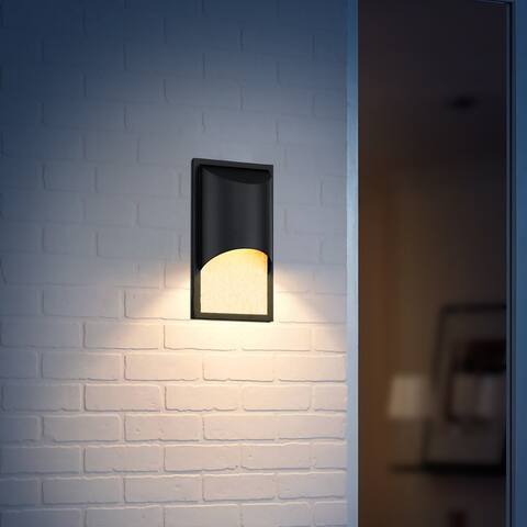 Nox WDCB-8 Connotation Outdoor LED Black Wall Light - 1-LIGHT