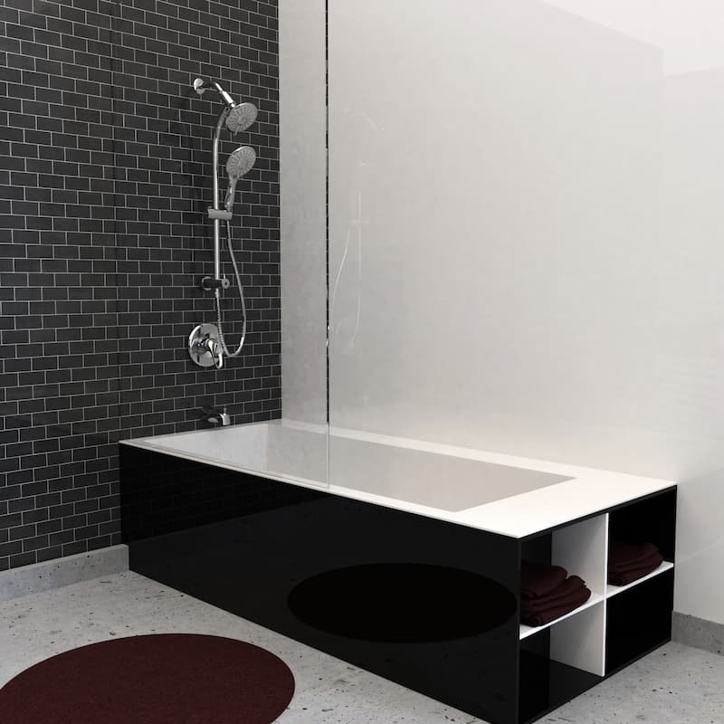 Belanger Retrofit Slide Bar Shower System, Polished Chrome