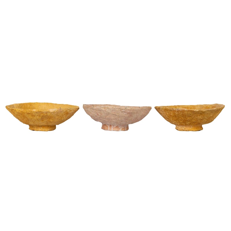 Paper Pulp Bowl Set - 8.3"L x 8.3"W x 2.8"H