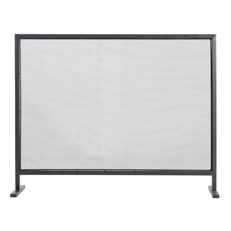 Christopher Knight Home - Regina Modern Iron Fireplace Screen with Fine Mesh Guard - 38" W x 30" H