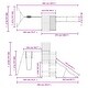preview thumbnail 17 of 15, vidaXL Swing Set Outdoor Backyard Wooden Playground Equipment for Kids Age 3-8