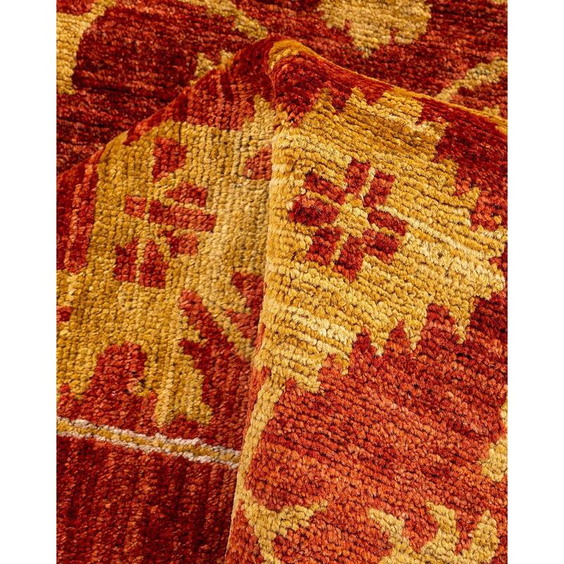 Contemporary Overdyed Wool Hand Knotted Runner - 2' 8" x 9' 4"