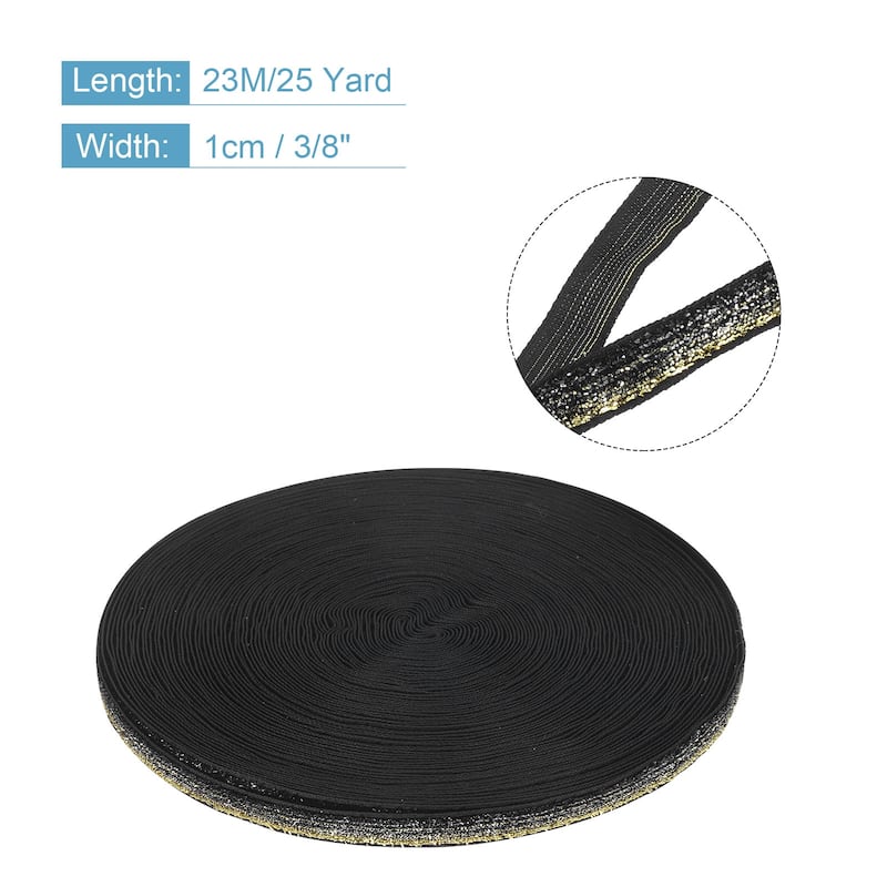 Metallic Glitter Velvet Ribbon 3/8 "x 25 Yard for Gift Wrapping