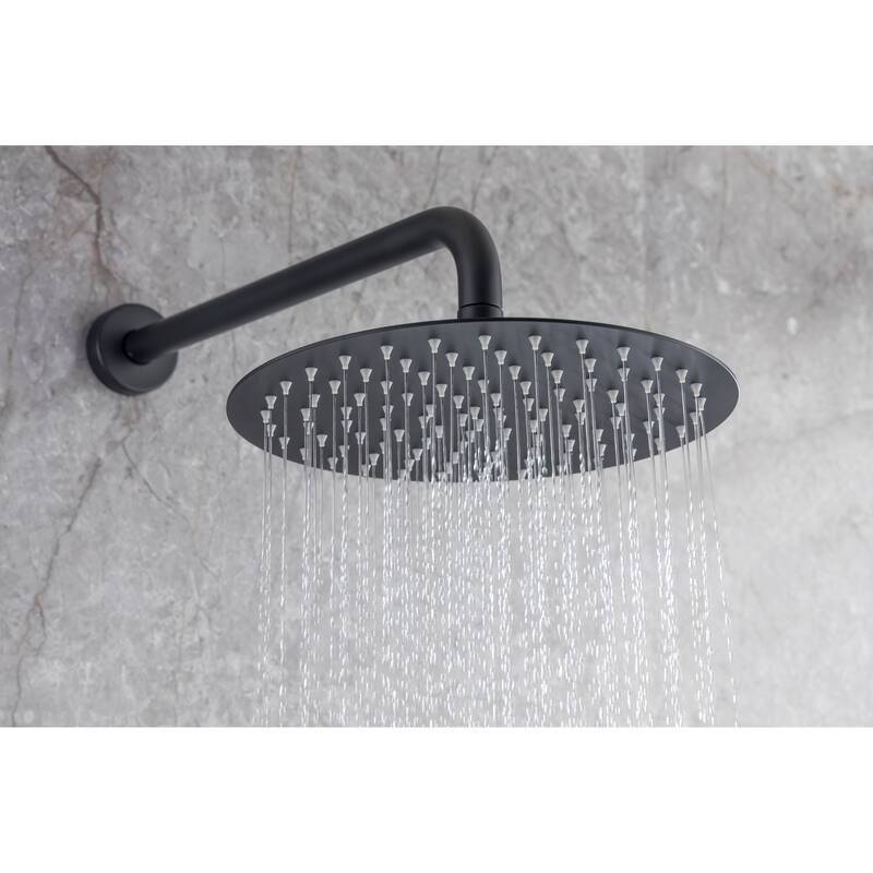 10 Inch Rain Shower Head with Handheld Spray, Wall Mounted Round hower