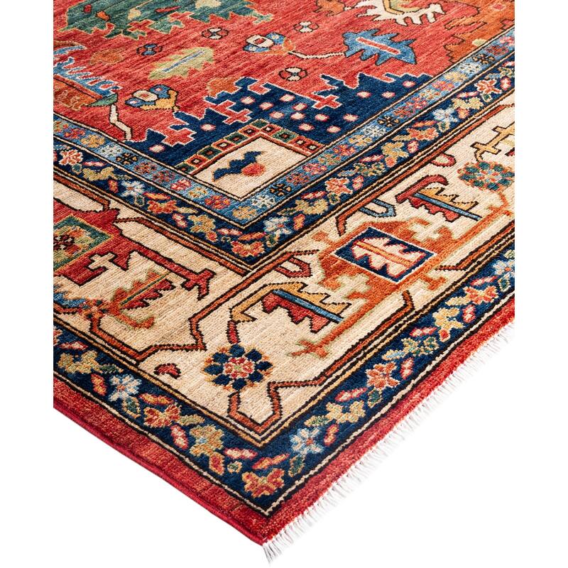 Serapi One-of-a-Kind Hand-Knotted Area Rug - Red - 9' 1" x 11' 10"