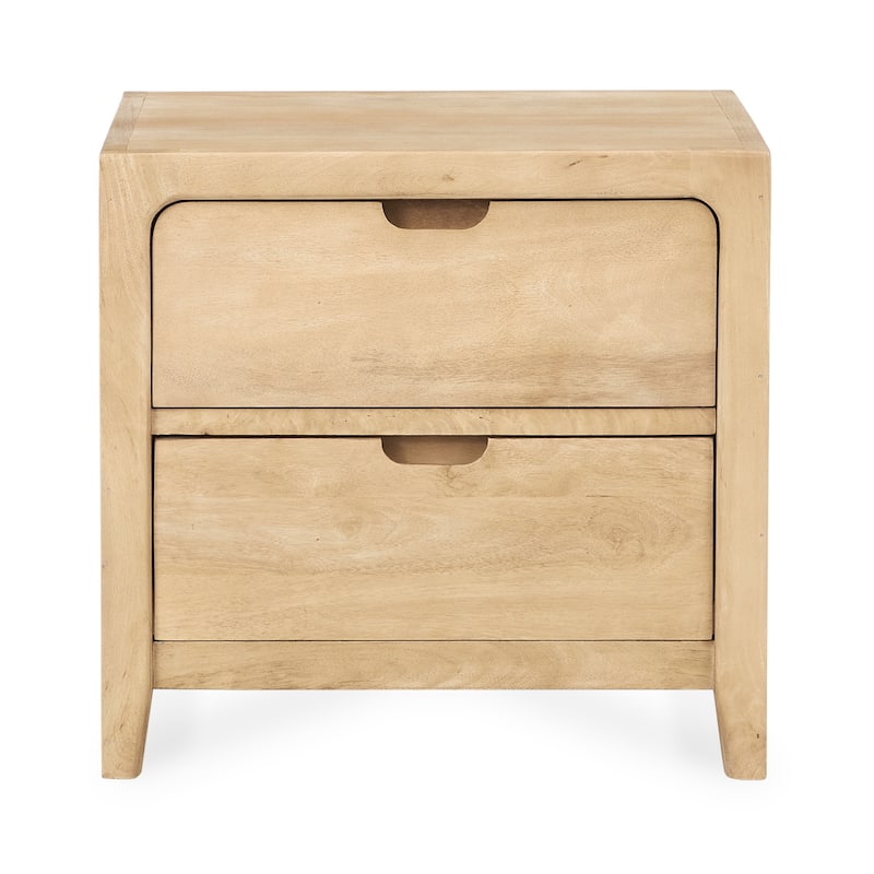 Classic Home Laguna 2-Drawer Mango Wood Nightstand
