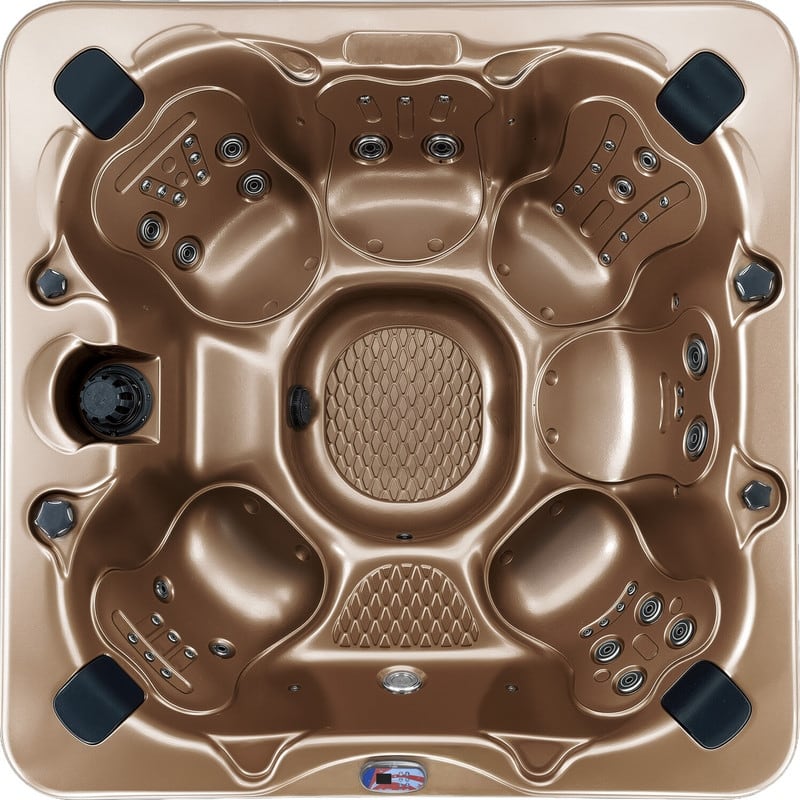 American Spas 6-Person 45-Jet Premium Acrylic Lounger Spa Standard Hot Tub with Ozonator and Sound System