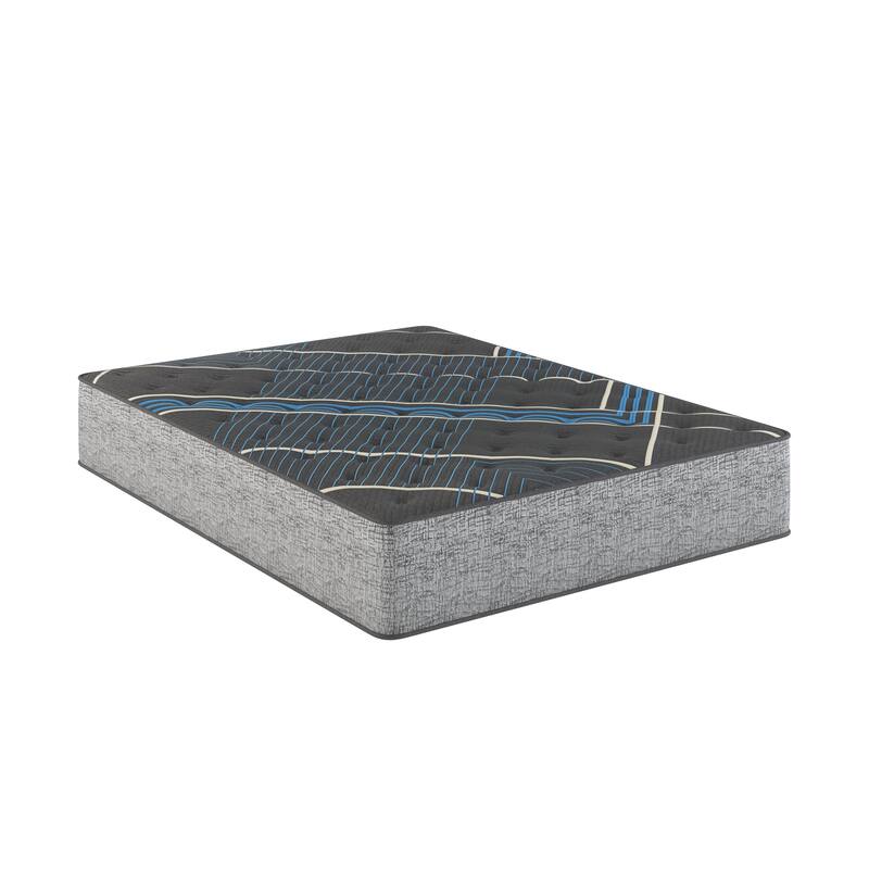 Restonic Marcellus 14" High-Density CoolFlow Foam Mattress with 800 Wrapped Coils and Reinforced Lumbar Center